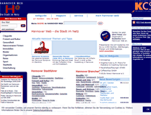Tablet Screenshot of hannover-web.de